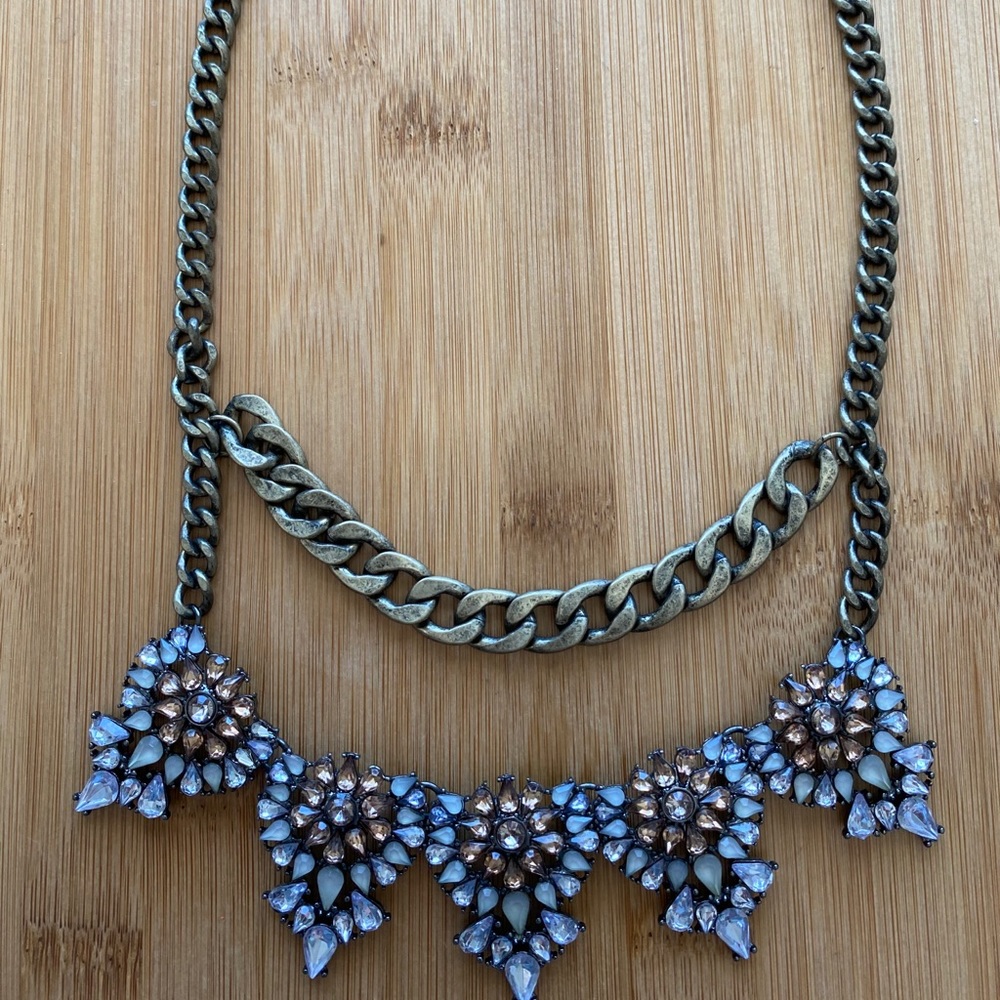 Baublebar Two Layer Gemstone Statment Necklace - image 4